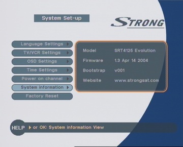 Инструкция по прошивкe приёмников Strong SRT 4125, 4155 Systinfo_