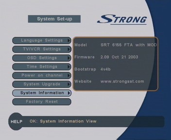 Инструкция по прошивке приемников Strong SRT 61xx ... Syst_setup_ofc